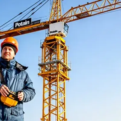 Prestation de services équipements grue Potain